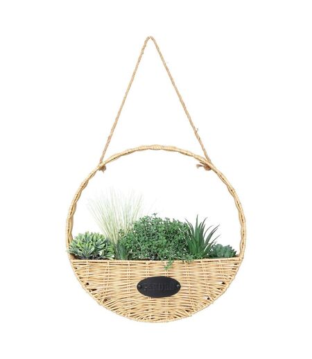 Plante Artificielle à Suspendre Garden 40cm Beige