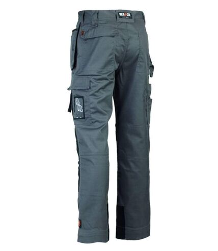 Pantalon de travail multipoches - Homme - HK018 - gris heather