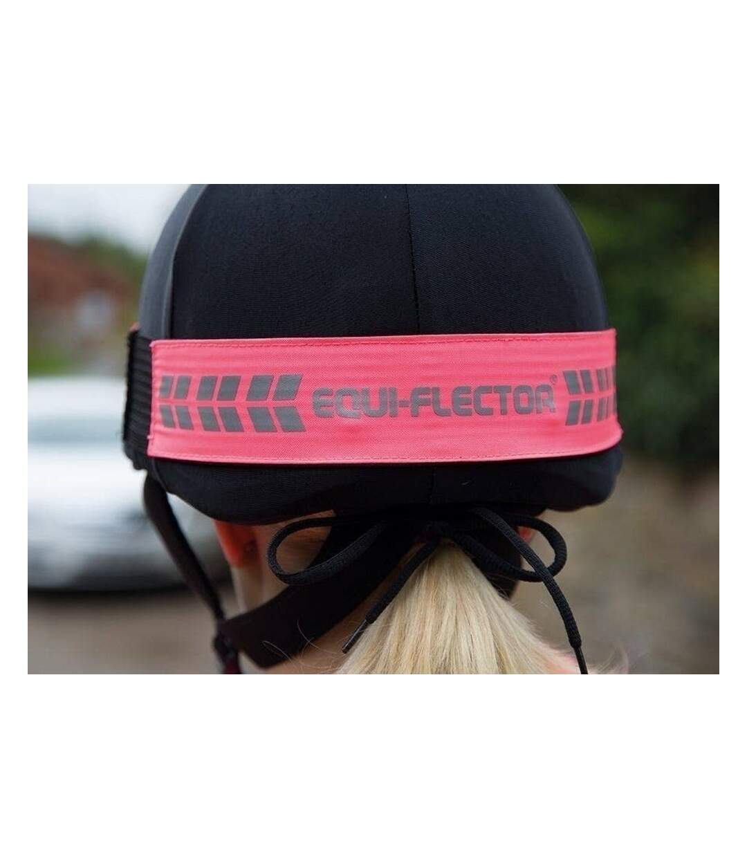 Bandeau pour chapeau rose Equi-Flector-3