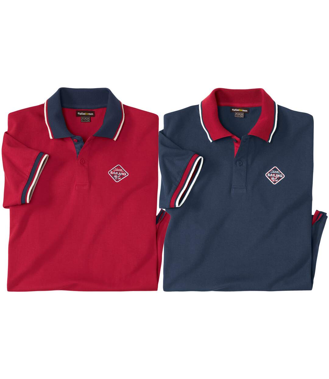 Lot de 2 Polos Sport-Chic 