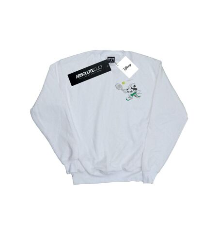 Disney Sweatshirt imprimé poitrine de tennis Minnie Mouse - Femmes/Ladies (Blanc) - UTBI27978