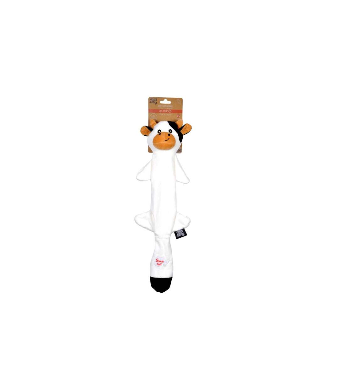 Peluche pour Chien Vache 45cm Noir & Blanc-2