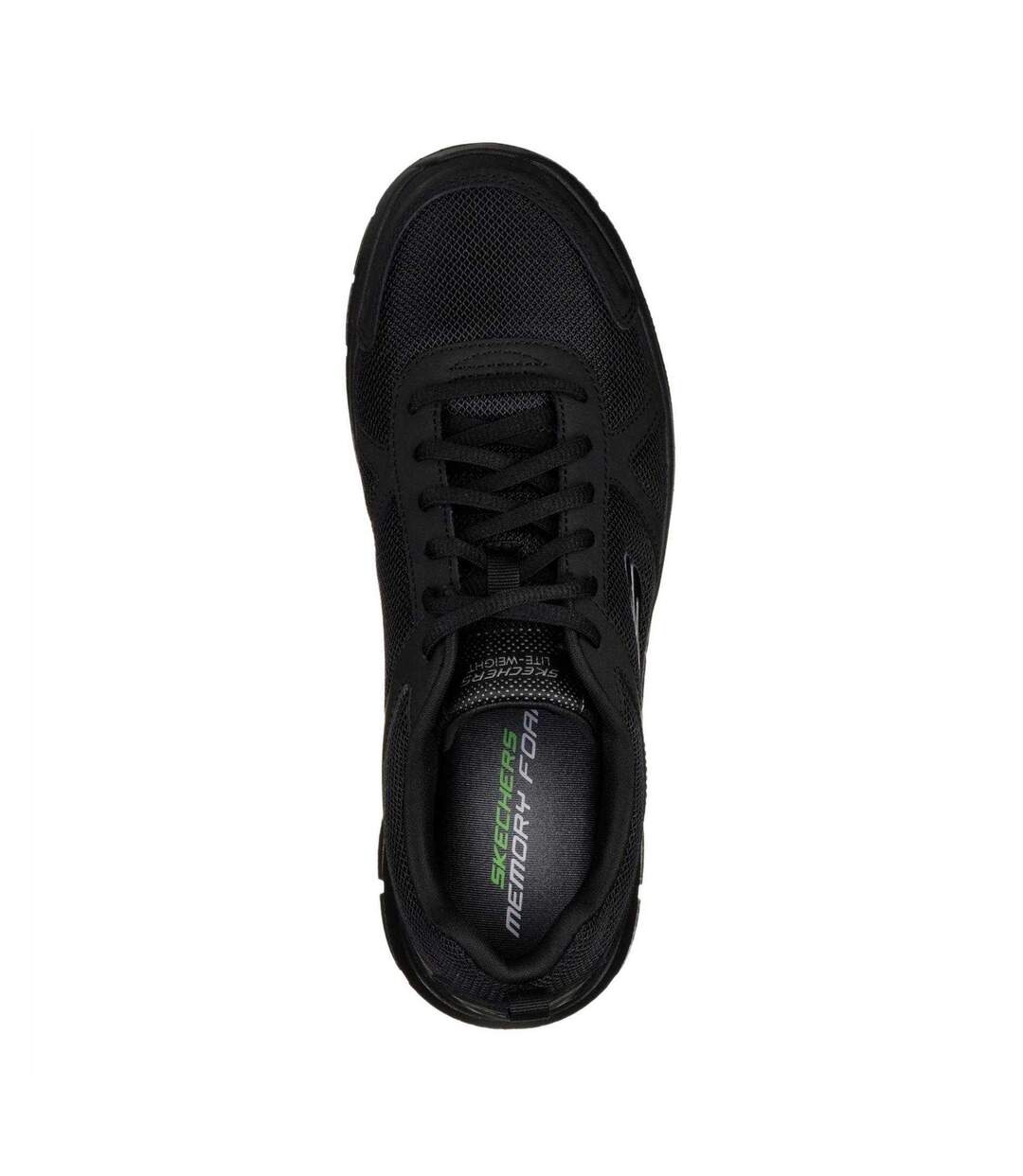 Mens Memory Foam Trainers Black Skechers-3