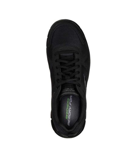 Mens Memory Foam Trainers Black Skechers