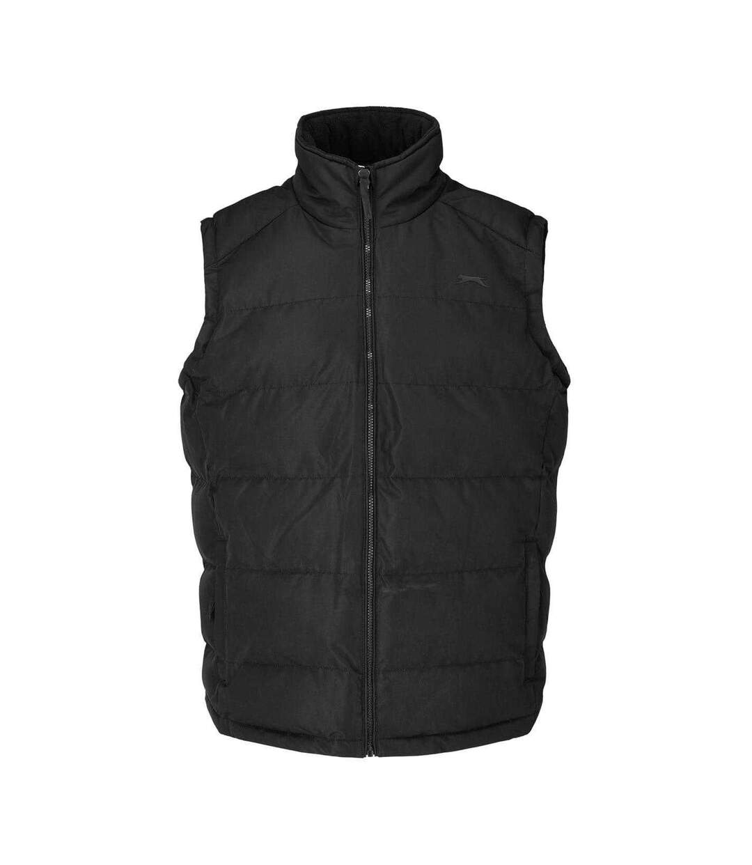 Doudoune Sans Manches Motif/style Logo Homme Noir Slazenger-2