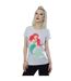 Disney Princess Womens/Ladies Classic Ariel Cotton T-Shirt (Heather Grey) - UTBI36769