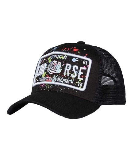 Casquette Trucker Li Plate Noir Christian Rose