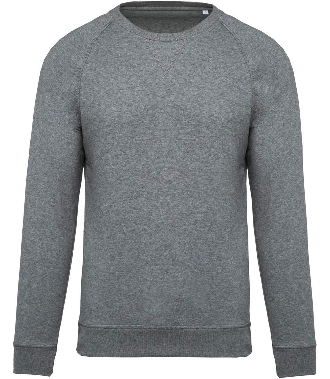 Sweat shirt coton bio - Homme - K480 - gris clair chiné-2