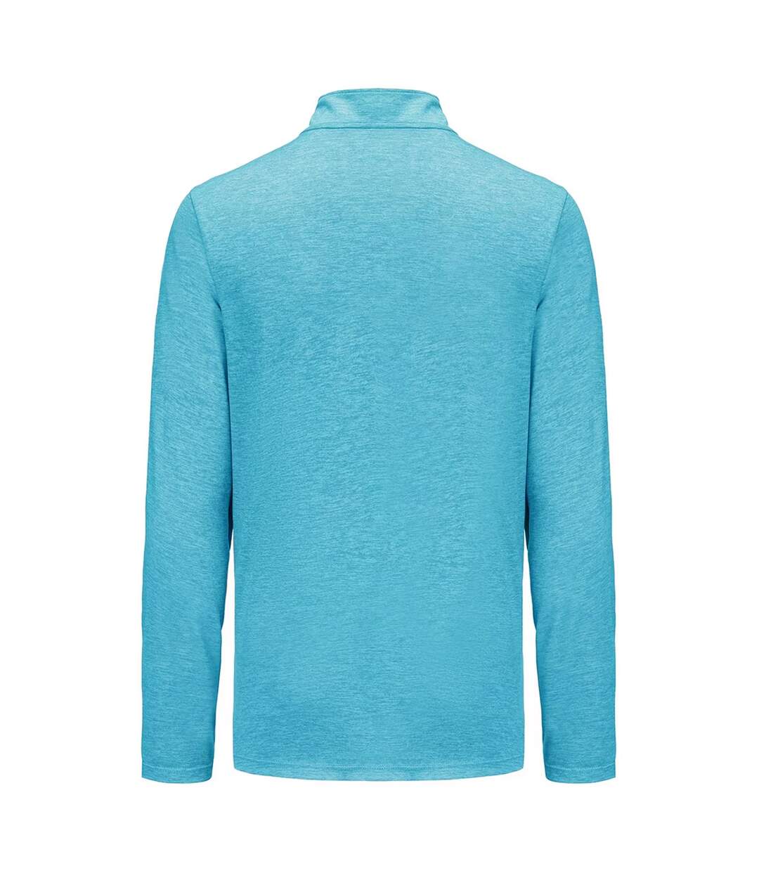 Mens Mock Neck Regular Long-sleeved Top Cyan White Everlast-2