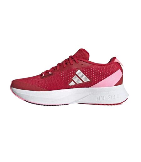Womens/ladies Adizero Running Trainers Red White Adidas