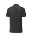 Fruit Of The Loom Mens Iconic Pique Polo Shirt (Black)