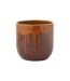 Cache-Pot en Terre Cuite Lee Terra 28cm Marron & Orange-1