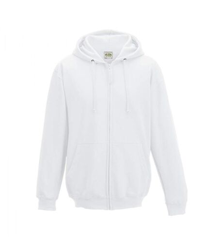 Sweatshirt à capuche et fermeture zippée homme blanc arctique Awdis