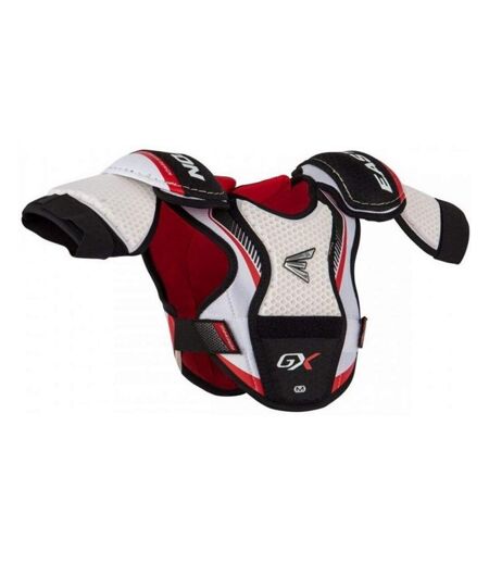 Childrens/kids Synergy Gx Ice Hockey Shoulder Pad M Black Red White Easton