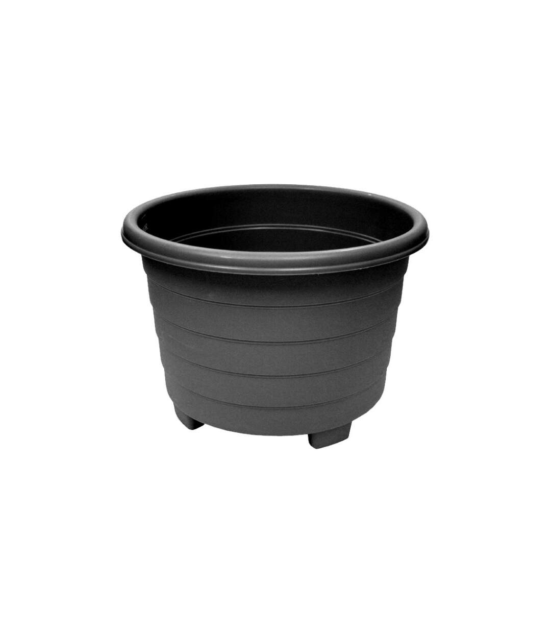 Grosvenor Round Plant Pot (Black) (15.4in) - UTST1876-1