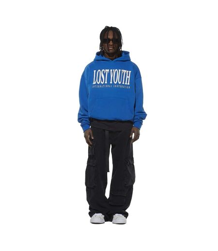 Mens International Hoodie Cobalt Blue Lost Youth