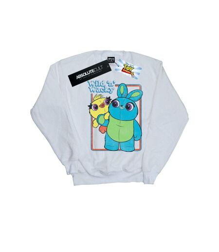 Disney Sweat Womens/Ladies Toy Story 4 Duck And Bunny Wild And Wacky Sweatshirt (Blanc) - UTBI42052