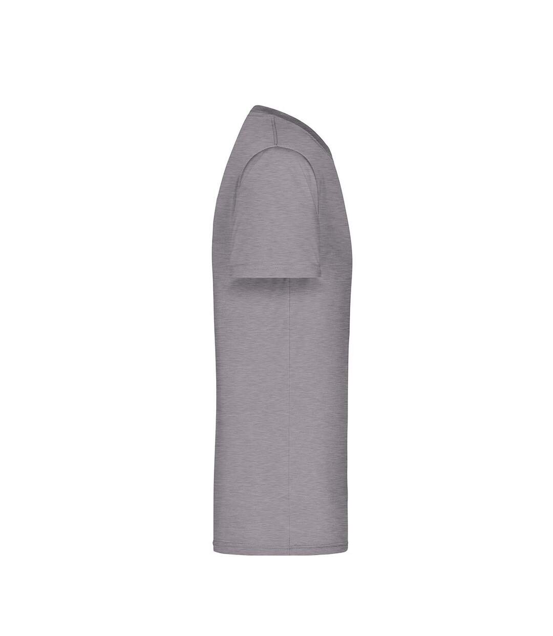 T-shirt Active Homme Gris Clair Chiné James And Nicholson-4