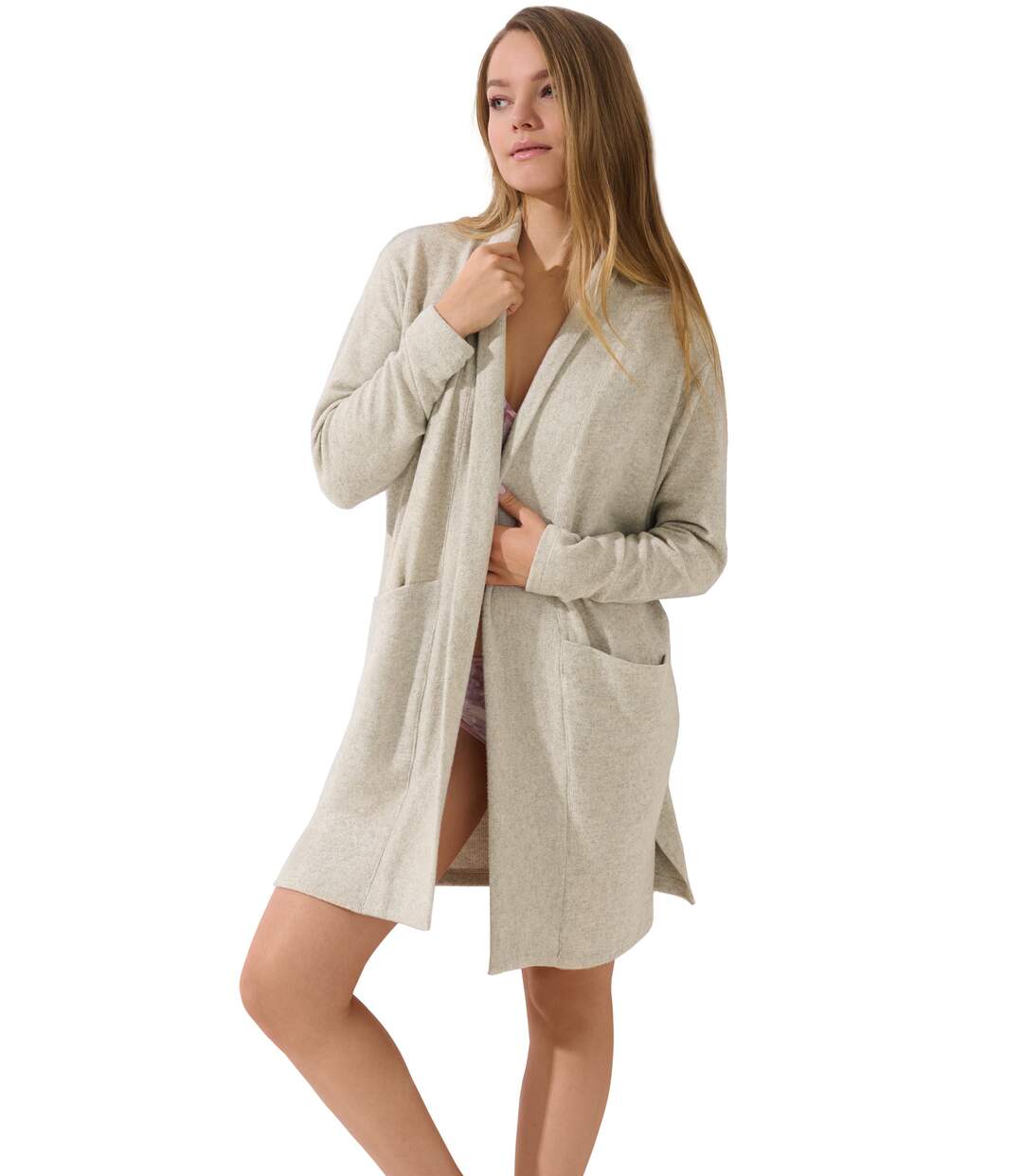 Cardigan veste d'intérieur détente Olivette Lisca-1