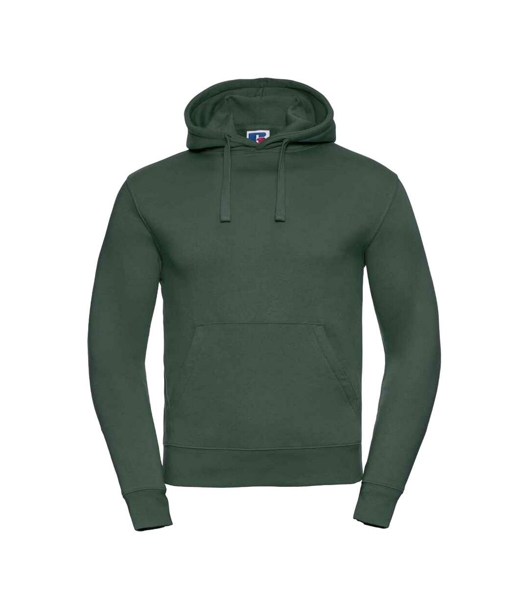 Sweat à capuche authentic homme vert bouteille Russell-1