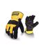 DeWalt Rigger Pig Skin Leather Gloves (Black/Yellow) - UTFS5956