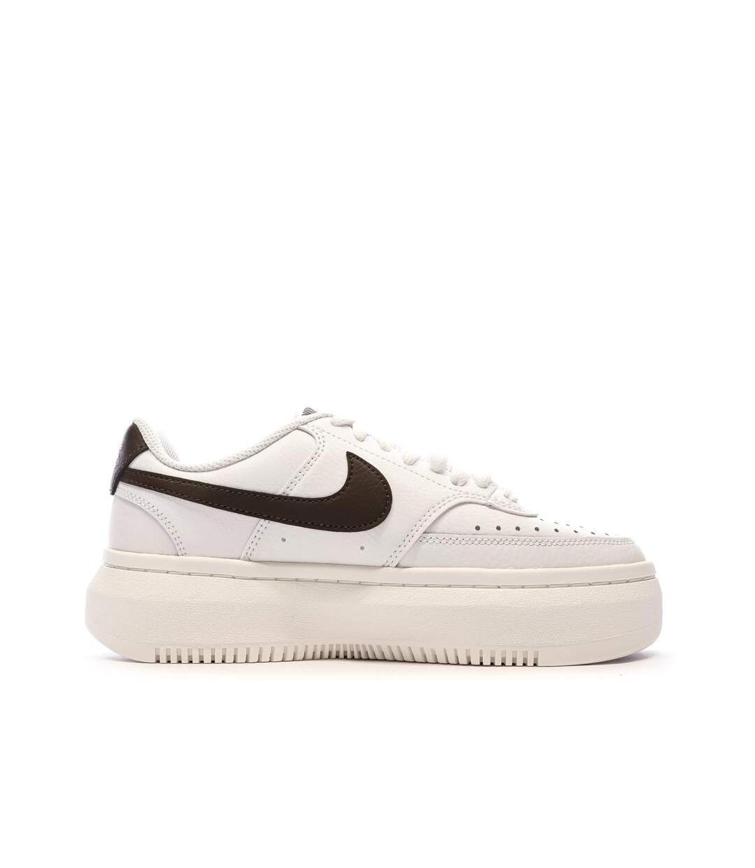 Baskets blanc/ noir femme nike court vision alta-2
