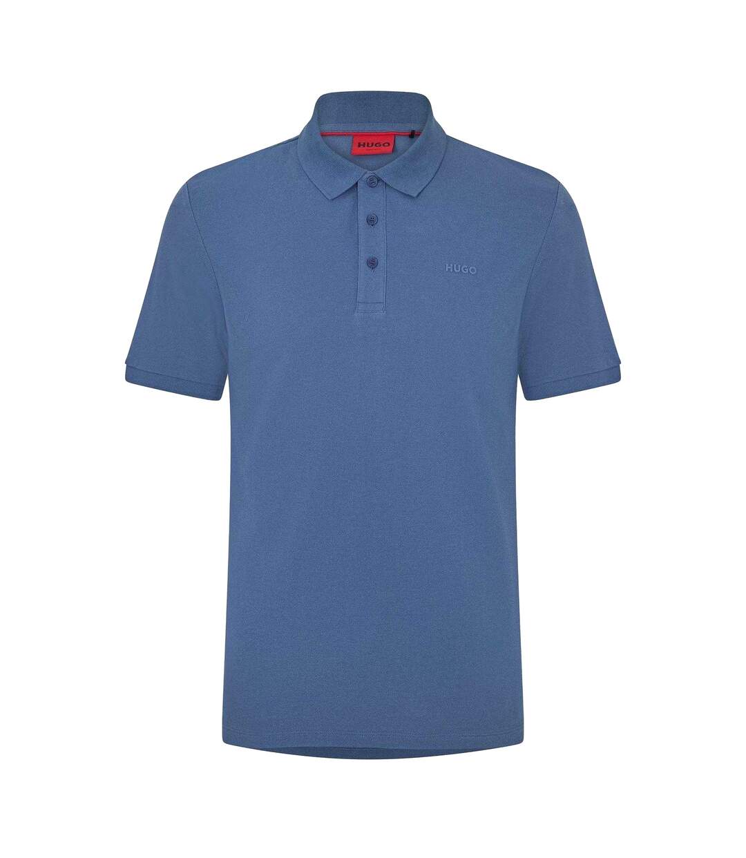 Mens Donos Cotton Polo Shirt Medium Blue Hugo-2