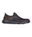 Mens Garza Gervin Leather Oxford Shoes Chocolate Skechers-3