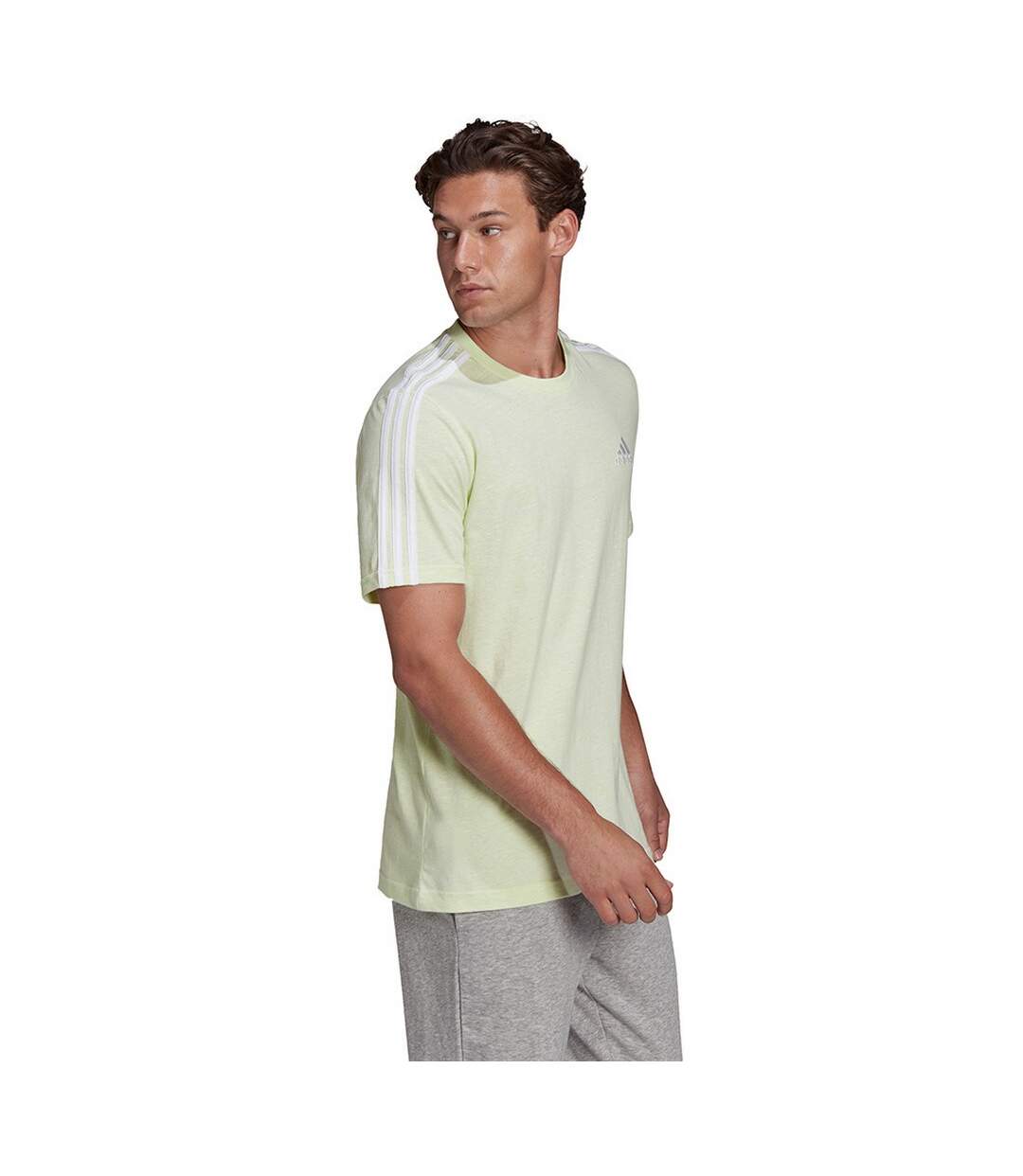 T-shirt Essentials Homme Beige Crème Adidas-1