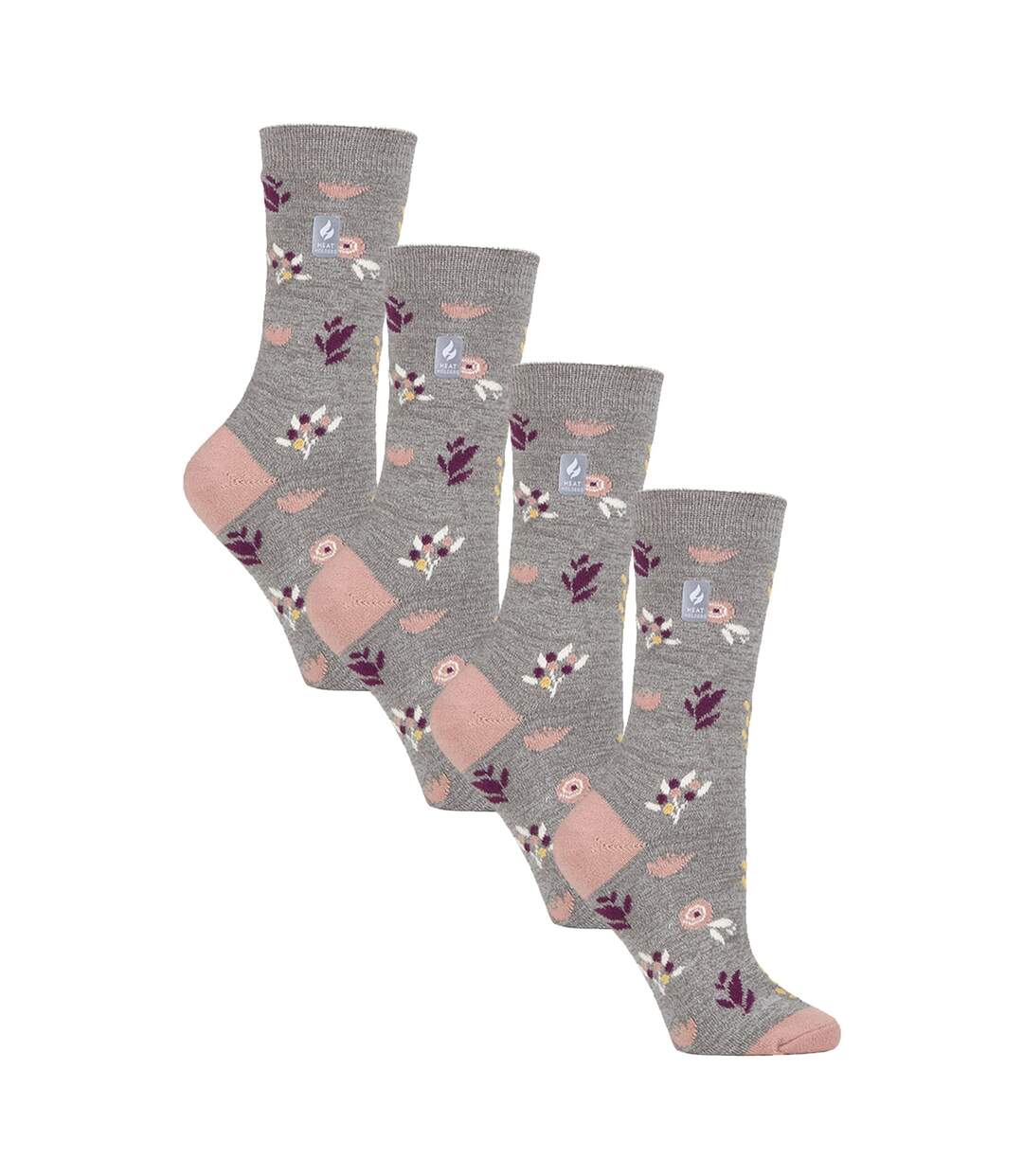 Heat Holders - 4 paires de chaussettes thermiques légères UltraLite pour femmes-1