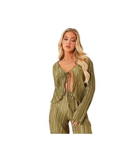 Pantalon Femme Vert Kaki Missy Empire
