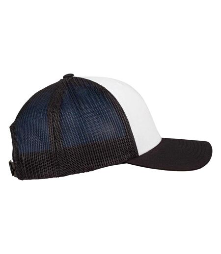 Casquette Trucker Motif/style Rétro Adulte Noir Blanc Flexfit