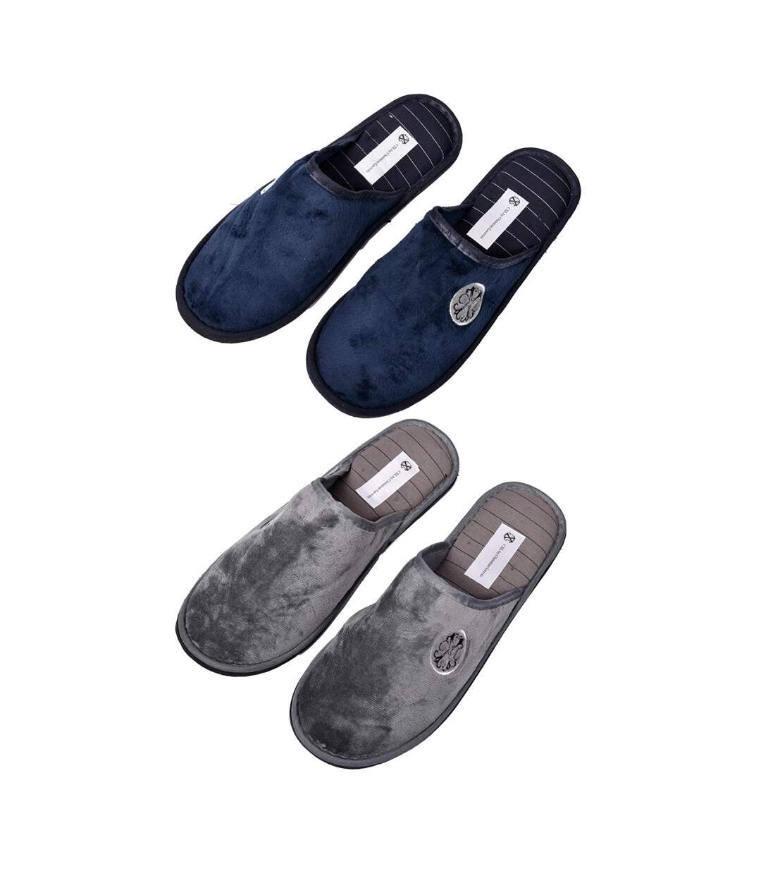 Pantoufles pour homme CXL By LACROIX Confort et Qualité Supérieure - Pack de 2-2