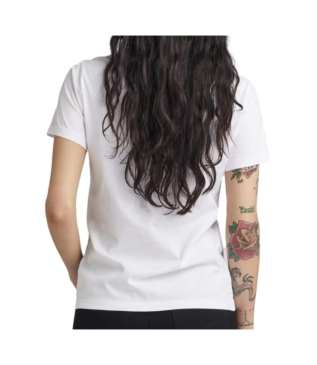 T-shirt blanc femme g-star raw d23942-2