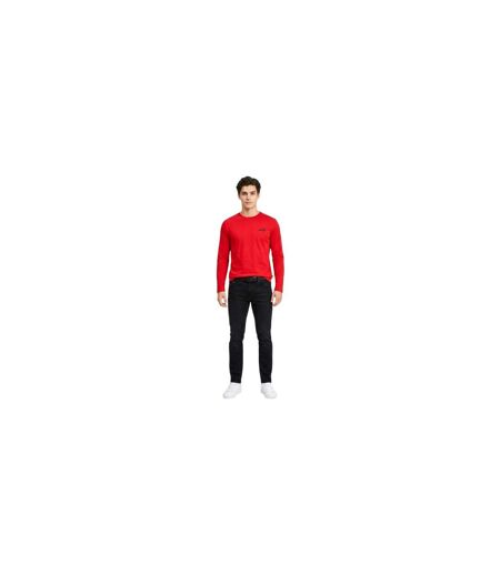 Mens Performance Long-sleeved T-shirt Red Puma