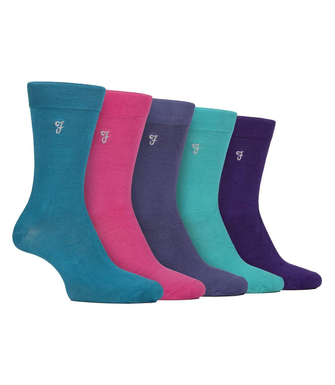 5 Pack Mens Bamboo Patterned Socks - Soft Breathable Stylish Everyday Comfort-1