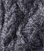 Men's Fleece-Lined Knitted Full Zip Jacket - Blue Marl