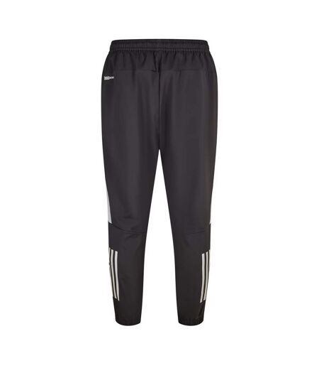 Mens Climawrm Tracksuit Bottoms Black White Adidas