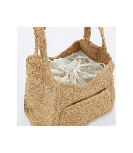 Sac bandoulière en jute tressé