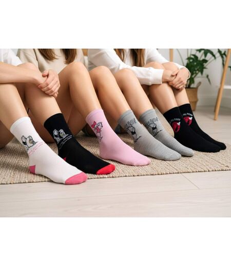 Disney – Chaussettes Femme Licence Winnie l’ourson Pack de 5 Paires