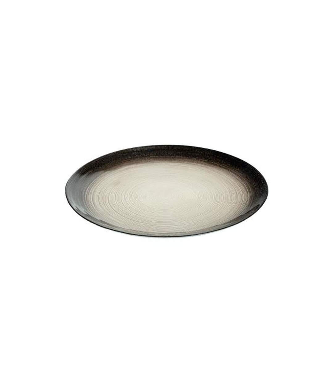 Lot de 6 Assiettes de Présentation Jem 33cm Noir & Argent-2