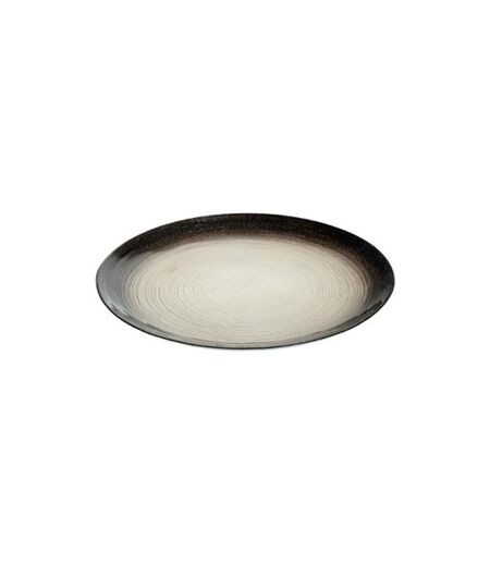 Lot de 6 Assiettes de Présentation Jem 33cm Noir & Argent