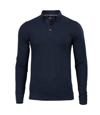 Nimbus Mens Carlington Deluxe Long Sleeve Polo Shirt (Navy) - UTRW5653