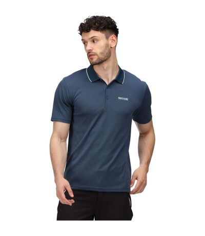 Mens Maverick V Active Polo Shirt Moonlight Denim Regatta