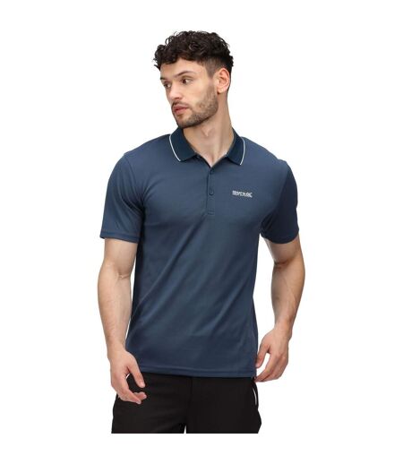 Mens Maverick V Active Polo Shirt Moonlight Denim Regatta