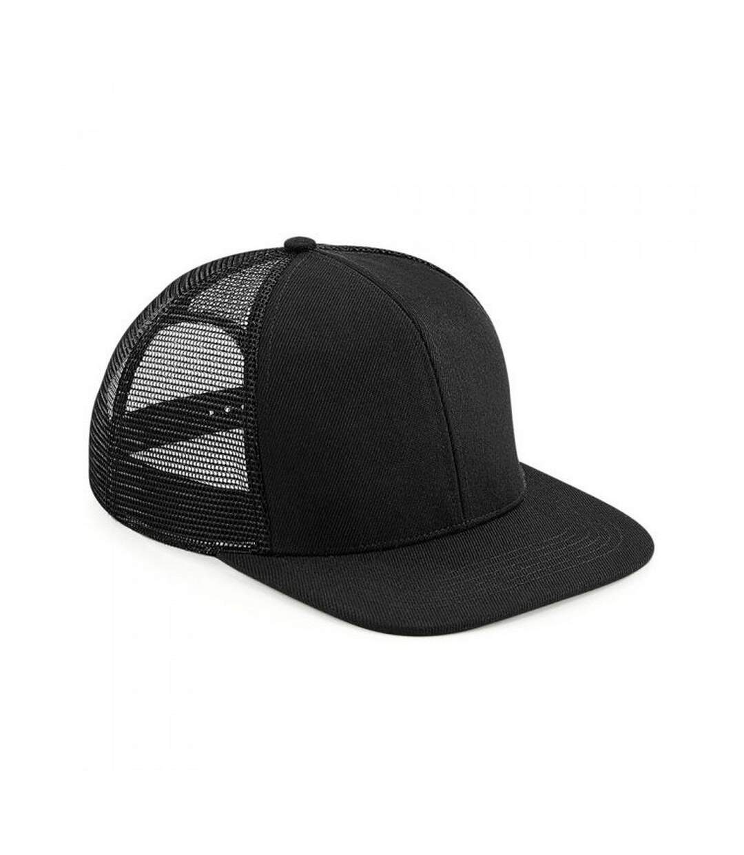 Unisex adult trucker cap black Beechfield-1
