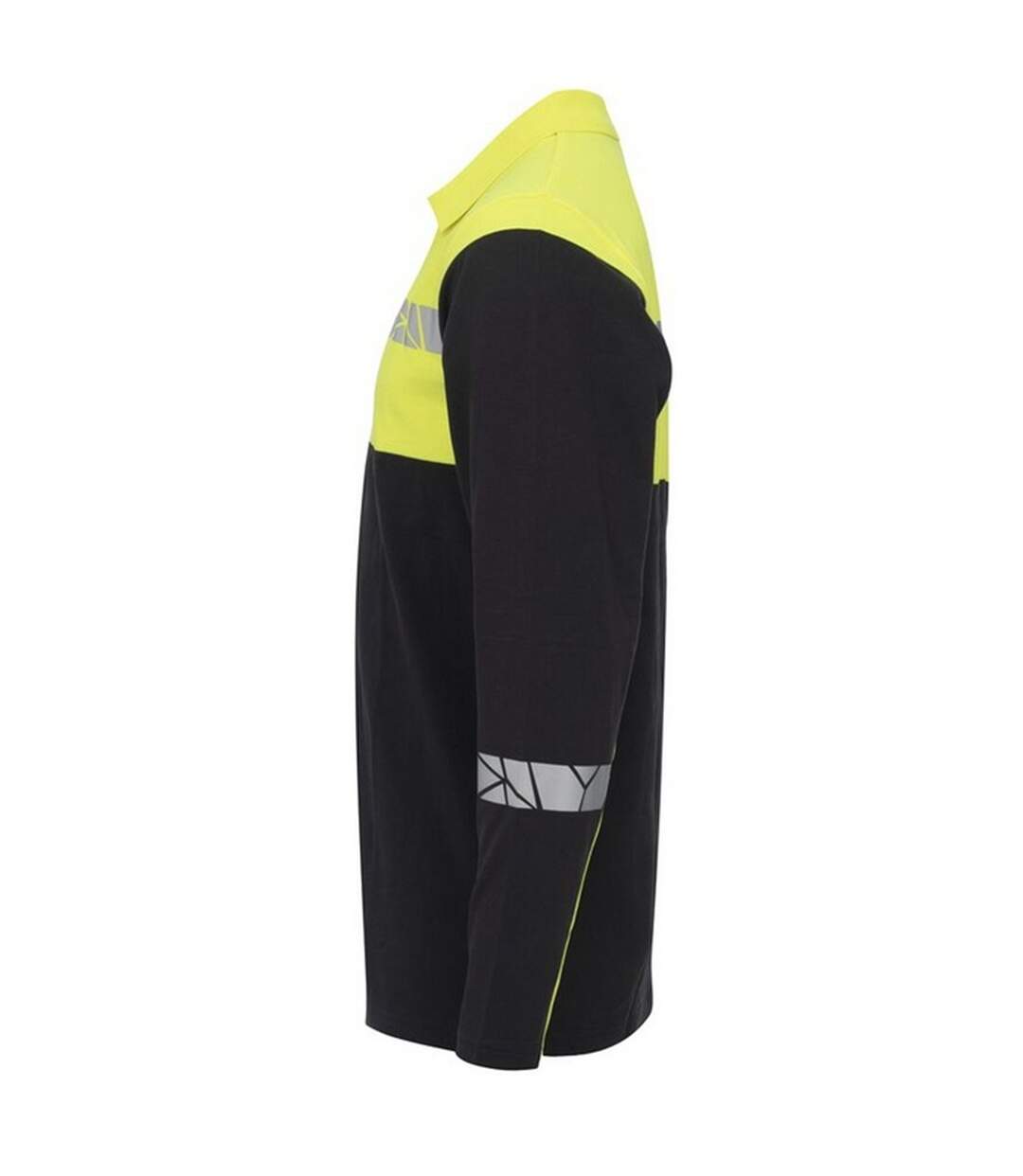 Polo Manches Longues Progression Homme Noir Jaune Projob-3