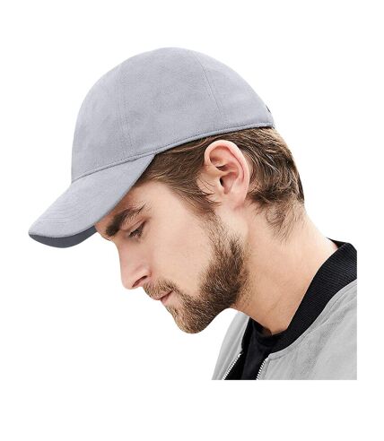 Beechfield Unisex Faux Suede Cap (Light Grey) - UTRW5811