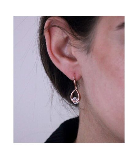 Boucles d'oreilles Tristin Hook - Or Rosé et Cristal