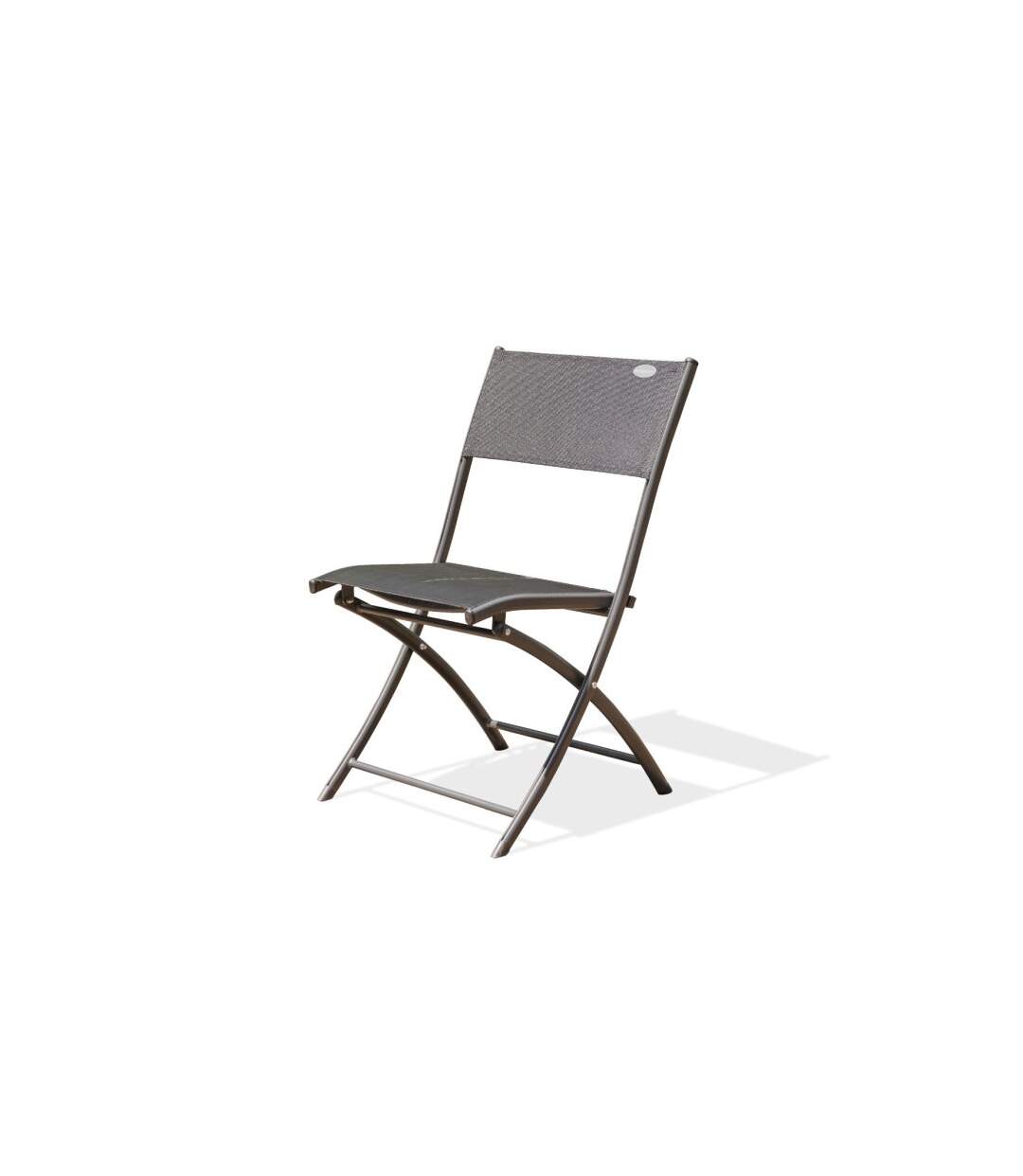 Chaise de Jardin Pliante Boston 82cm Gris Anthracite-2